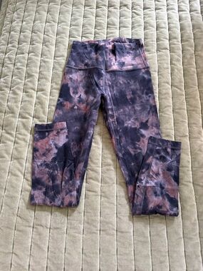 Lululemon Tie-Dye Purple Pink High-Rise Leggings